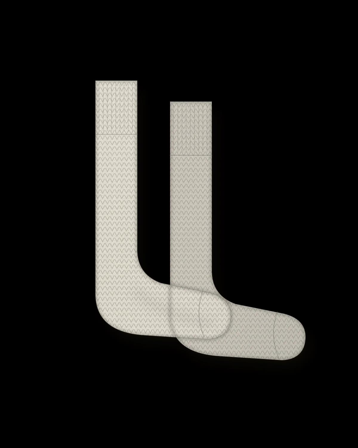 Socken im Zweierpack, Farbe Kreide – Vorderseite