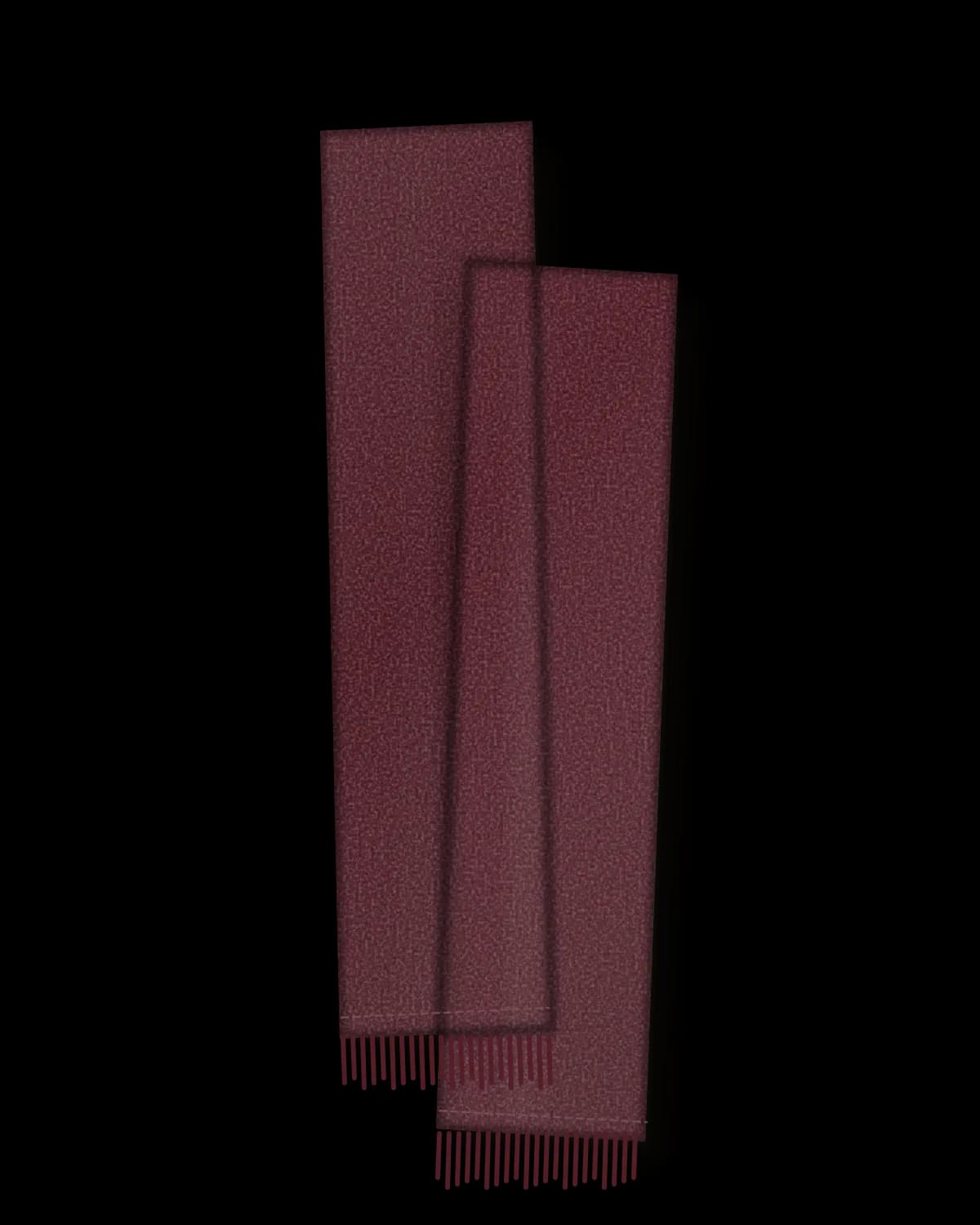 Wollschal, Farbe Bordeaux – Vorderseite